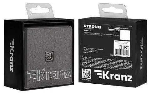 ТВ-розетка оконечная без рамки Kranz STRONG KR-78-0723-6
