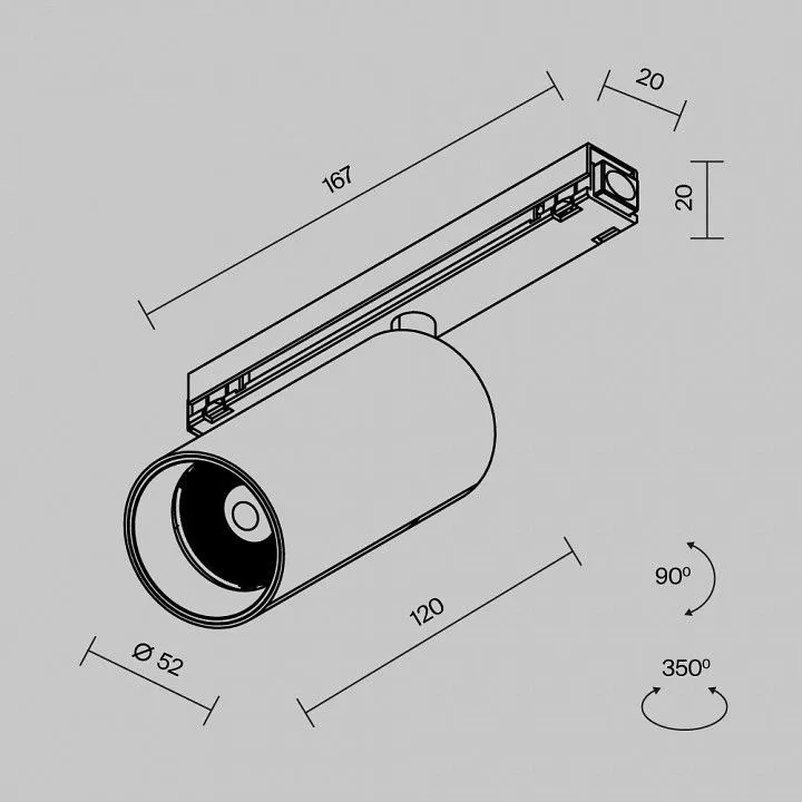 Светильник на штанге Maytoni Outdoor Focus Led O-TR02-1-S-15WB4K