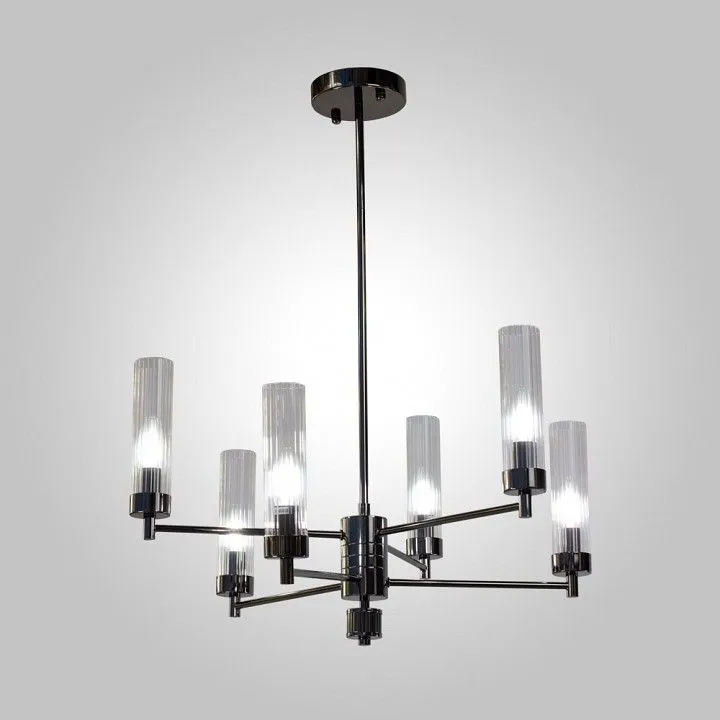 Люстра на штанге AM-Group INDIGO INDIGO SP6 PEARL BLACK