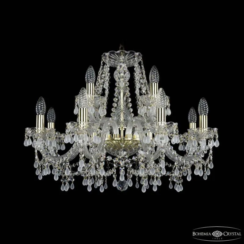 Подвесная люстра Bohemia Ivele Crystal 1410 1410/8+4/240 G V0300