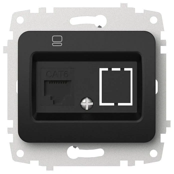 Розетка Ethernet RJ-45 без рамки Elbi Eleсtriс Jazz 607-004800-247