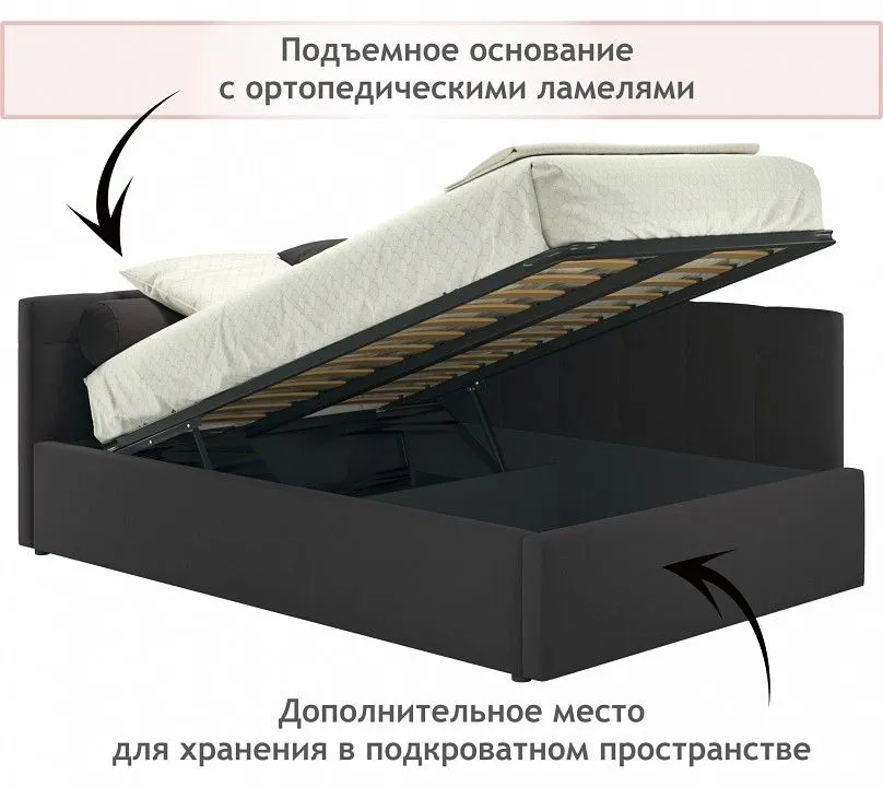 Кровать полутораспальная Bonna 2000x1200 с ПМ