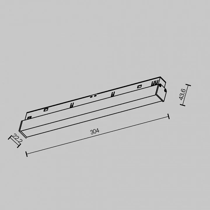 Встраиваемый светильник Maytoni Technical Базис TR030-2-12W2.7K-B