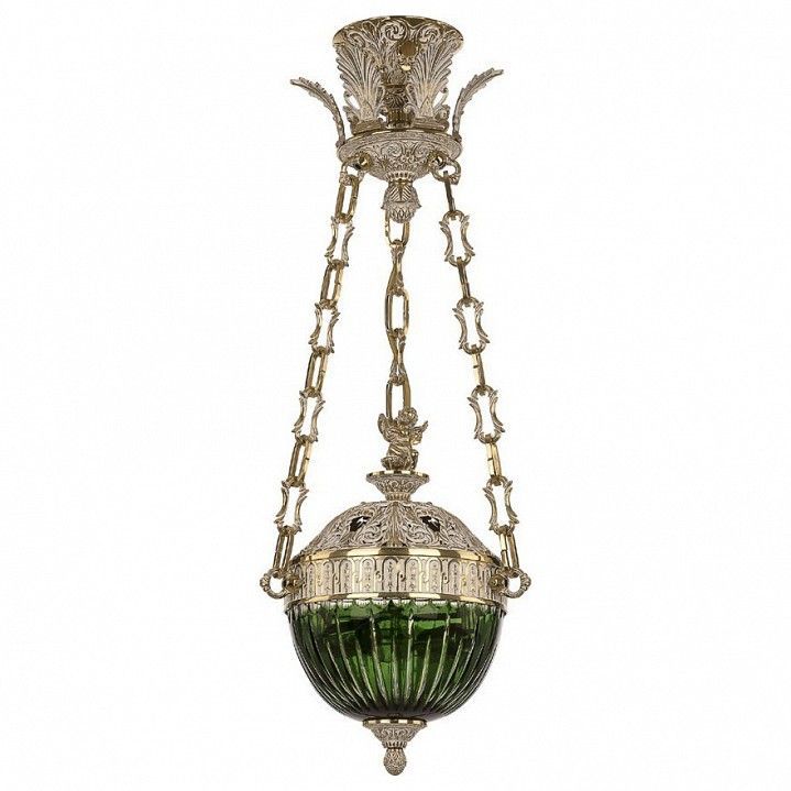 Подвесной светильник Bohemia Ivele Crystal 7100 71000P/20AZ GW Clear-Green/H-1K Y8 FA1S