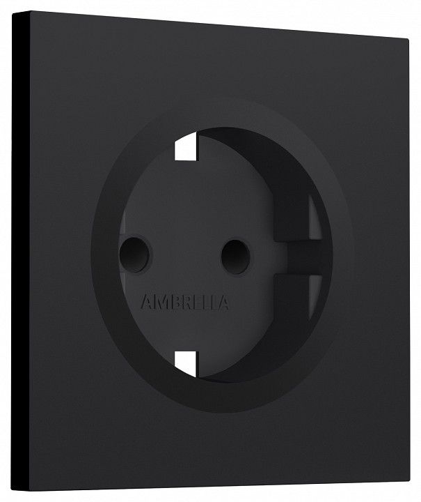 Накладка для розетки с заземлением и со шторками Ambrella Volt SIGMA SP9870