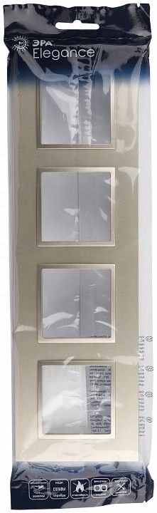 Рамка на 4 поста Эра Эра Elegance 14-5014-04