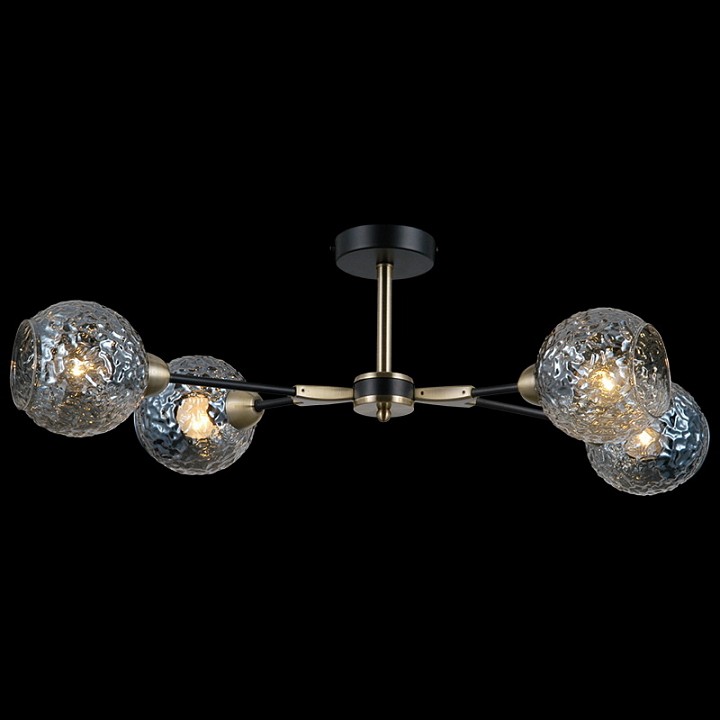 Люстра на штанге ILLUMICO  IL0253-4CSQ-79 BK AB
