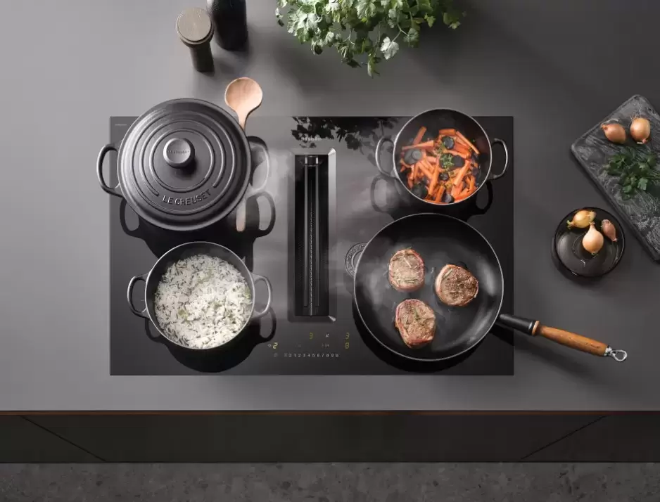 Варочная панель с вытяжкой Miele KMDA 7272 FL-U