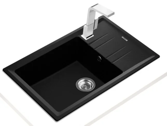 Мойка Teka Stone 60 S-TG 1B 1D Black metallic