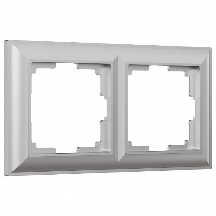 Рамка на 2 поста Werkel Fiore (серебряный) W0022206