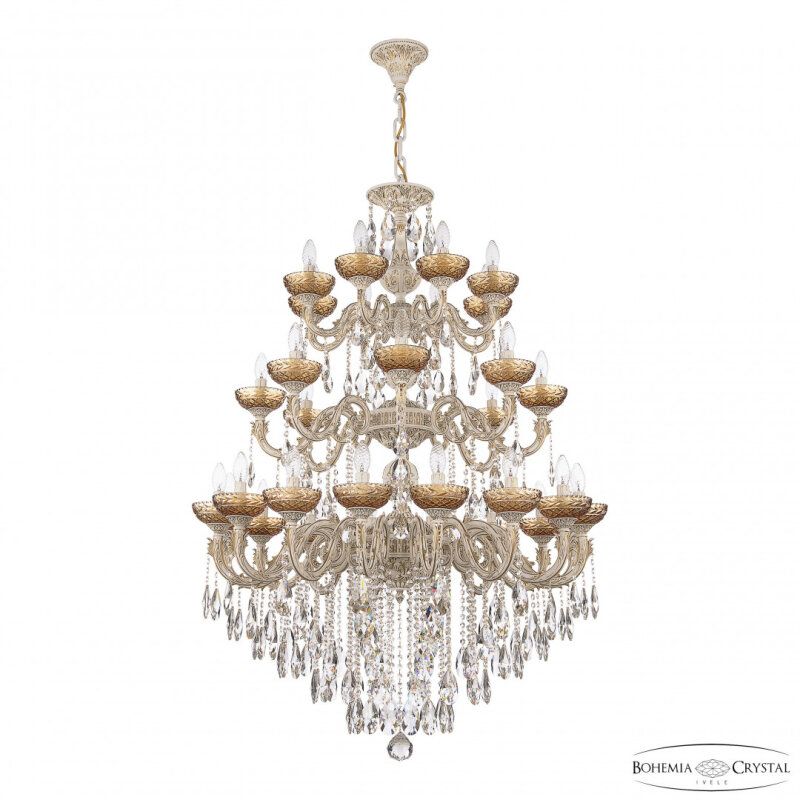 Подвесная люстра Bohemia Ivele Crystal AL7901 AL79101/16+8+8/300/3d B WMG P Amber/M-1F