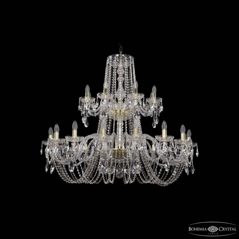 Подвесная люстра Bohemia Ivele Crystal 1402 1402/16+8/400/2d G