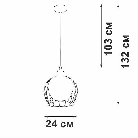 Подвесной светильник Vitaluce V2859 V2859-1/1S