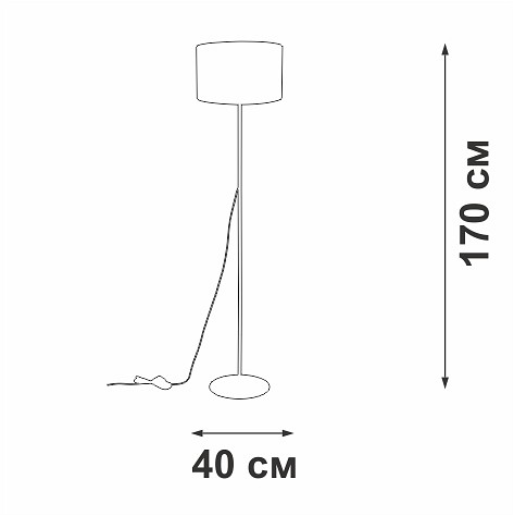 Торшер Vitaluce V2729 V2729-0/1P