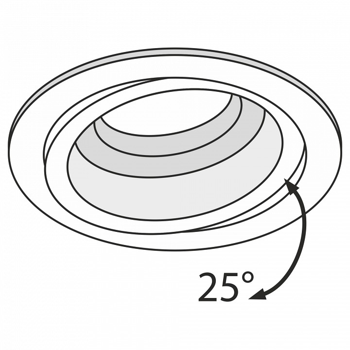 Встраиваемый светильник Maytoni Technical Atom DL025-2-01B
