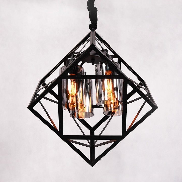 Подвесная люстра LUMINA DECO Brutte LDP 11339-4 BK