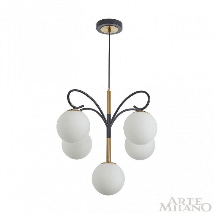 Подвесная люстра Arte Milano Neapolis-73808 273808/4+1 BK/GD