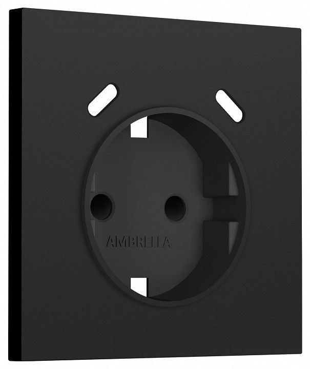 Накладка для розетки с заземлением и со шторками и 2хUSB type C Ambrella Volt SIGMA SP9905