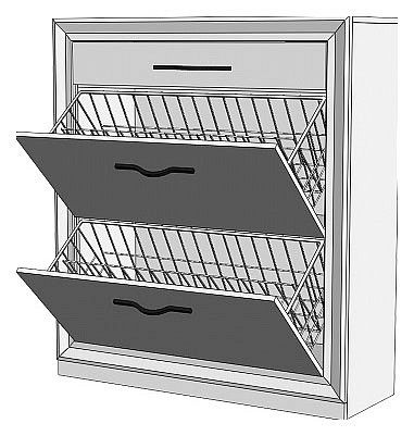 Тумба для обуви Merdes Нобиле ОБВ-90 ШКр Тумба для обуви Merdes Нобиле ОБВ-90 ШКр