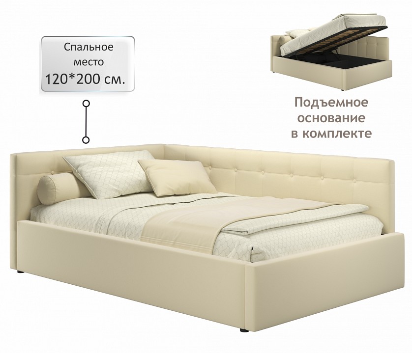 Кровать полутораспальная Bonna 2000x1200 с ПМ