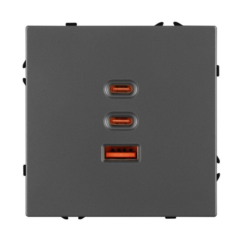 Розетка USB и type C без рамки Arlight NOBE 061837(1)