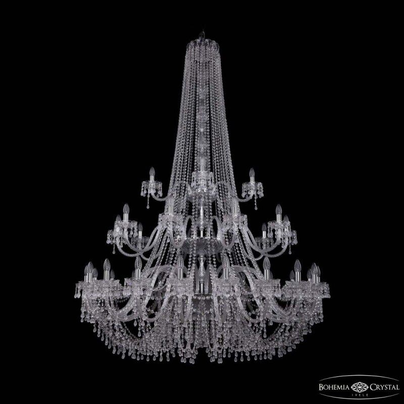 Подвесная люстра Bohemia Ivele Crystal 1410 1410/20+10+5/530/h-200/3d Ni V0300