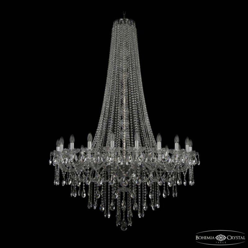 Подвесная люстра Bohemia Ivele Crystal 1415 1415/20/400/h-173 Ni