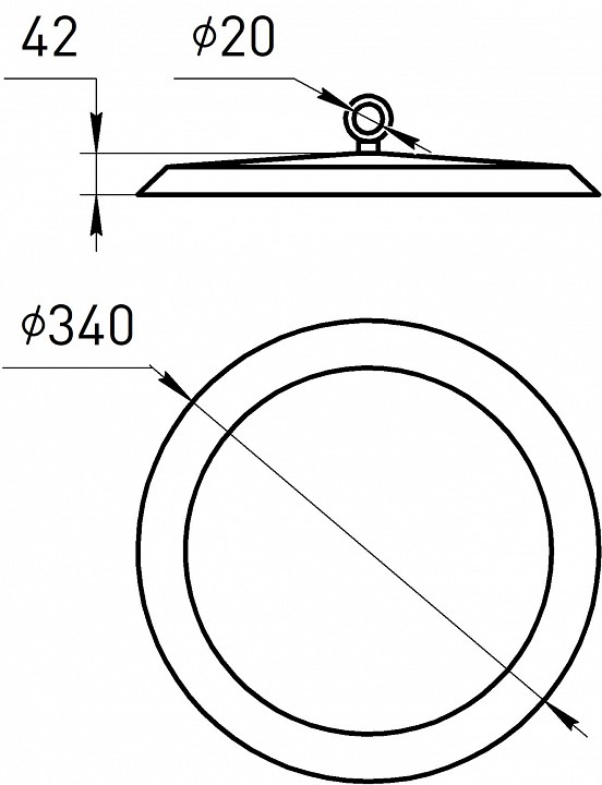 Подвесной светильник Эра  SPP-402-0-40K-200