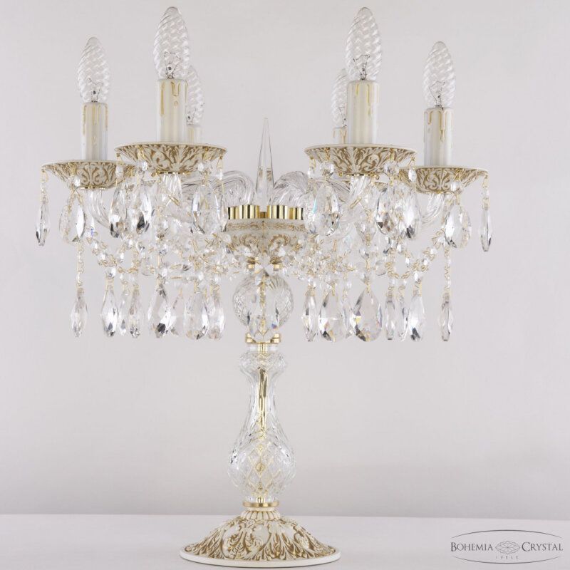 Настольная лампа декоративная Bohemia Ivele Crystal AL1613 AL16313L8/6/141-44 WMG