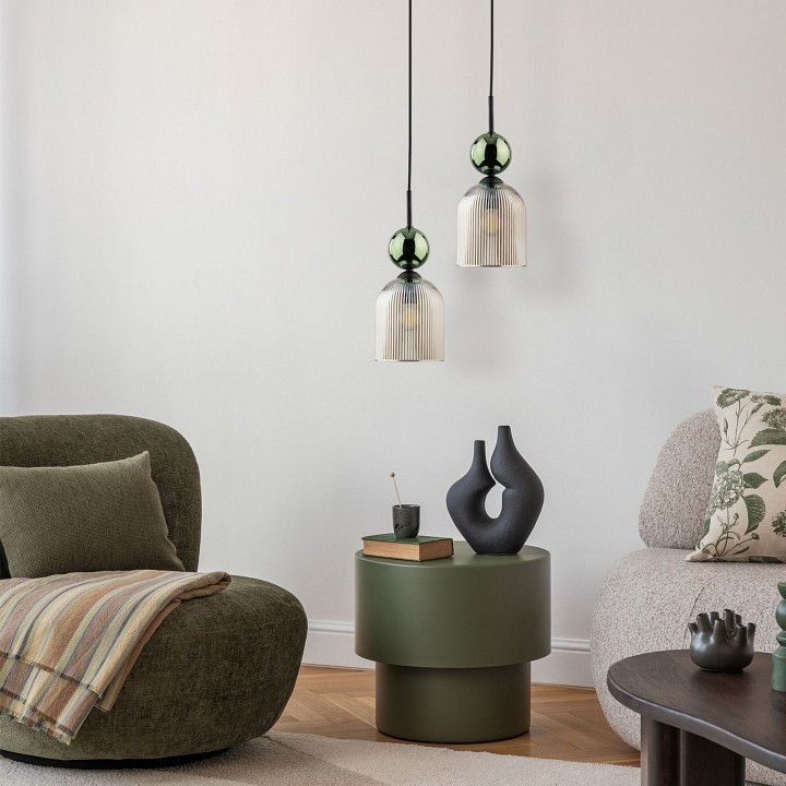 Подвесной светильник TK Lighting Sophia Green Cognac 11146  Sophia Green Cognac