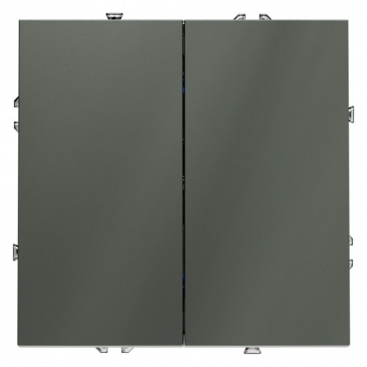 Выключатель двухклавишный без рамки Voltum S70 VLS020106