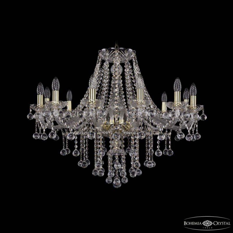 Подвесная люстра Bohemia Ivele Crystal 1415 1415/12/300 G Balls