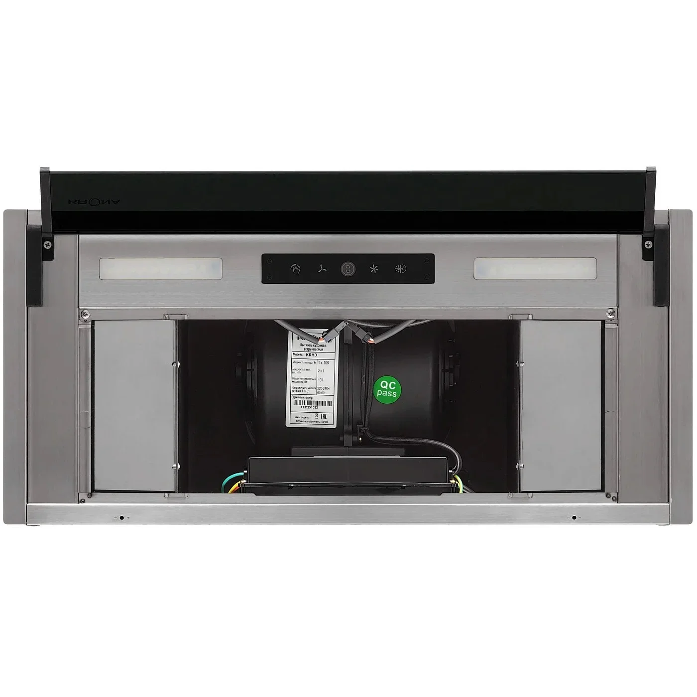 Встраиваемая вытяжка KRONA ISIDA 600 inox SGC