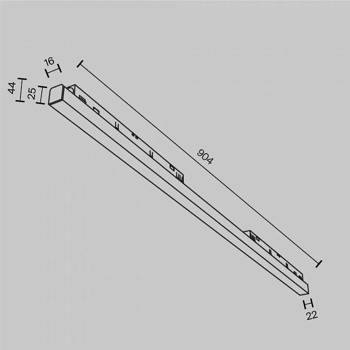 Встраиваемый светильник Maytoni Technical Basis TR030-4-30W3K-WW-DS-W