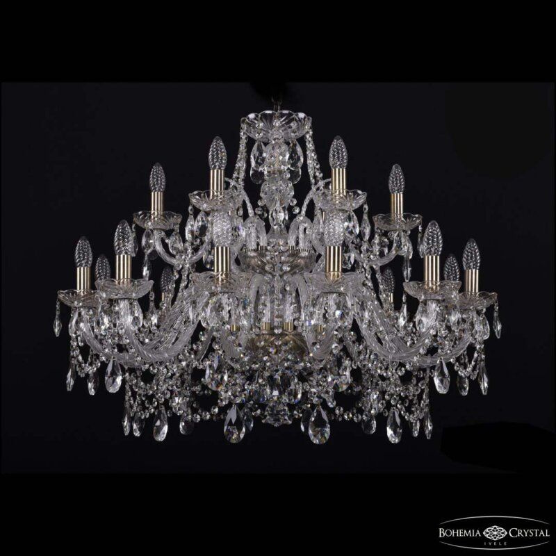 Подвесная люстра Bohemia Ivele Crystal 1411 1411/12+6/300/2d Pa