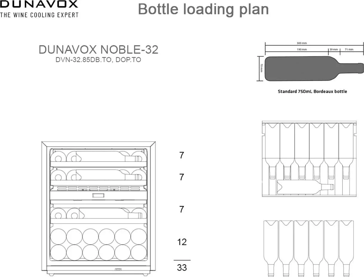 Винный шкаф Dunavox DVN-32.85DB.TO