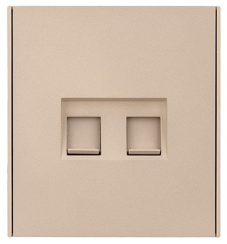Розетка двойная Ethernet RJ-45 без рамки Kranz STRONG KR-78-0725-8