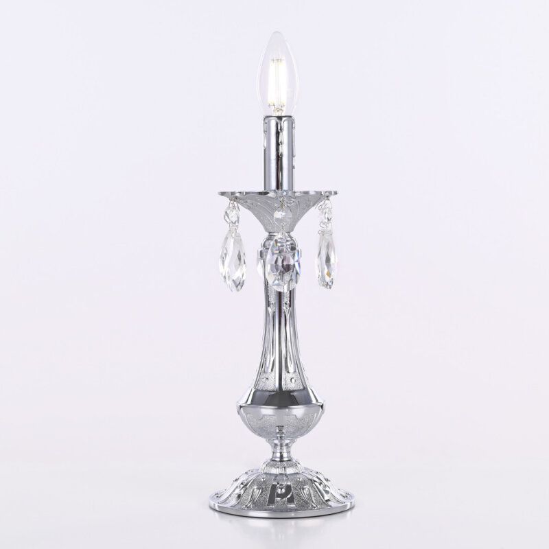 Настольная лампа декоративная Bohemia Ivele Crystal AL77 AL77100L/1-32 Ni