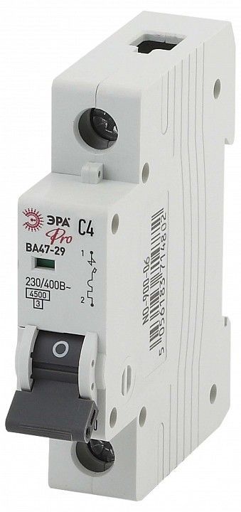 Автоматический выключатель 1P Эра ВА47-29 NO-900-06
