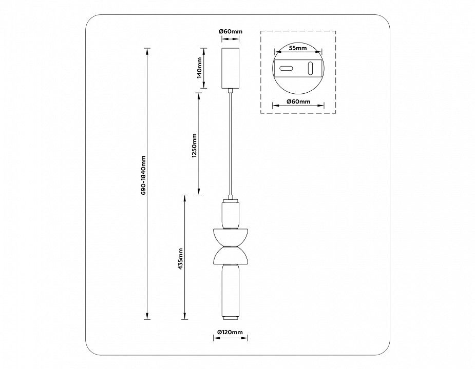 Подвесной светильник Ambrella Light LH LH11021
