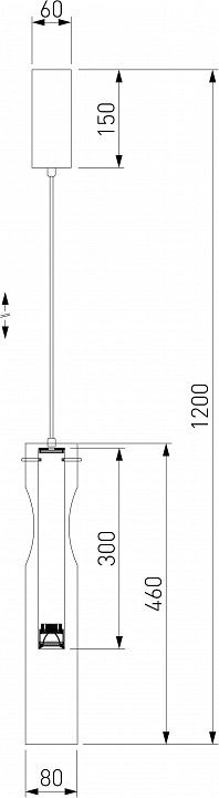 Подвесной светильник Eurosvet Swan 50253/1 LED черный
