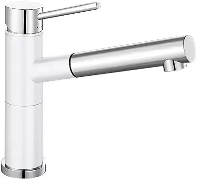 Смеситель Blanco Alta-S compact chrome/Silgranit белый