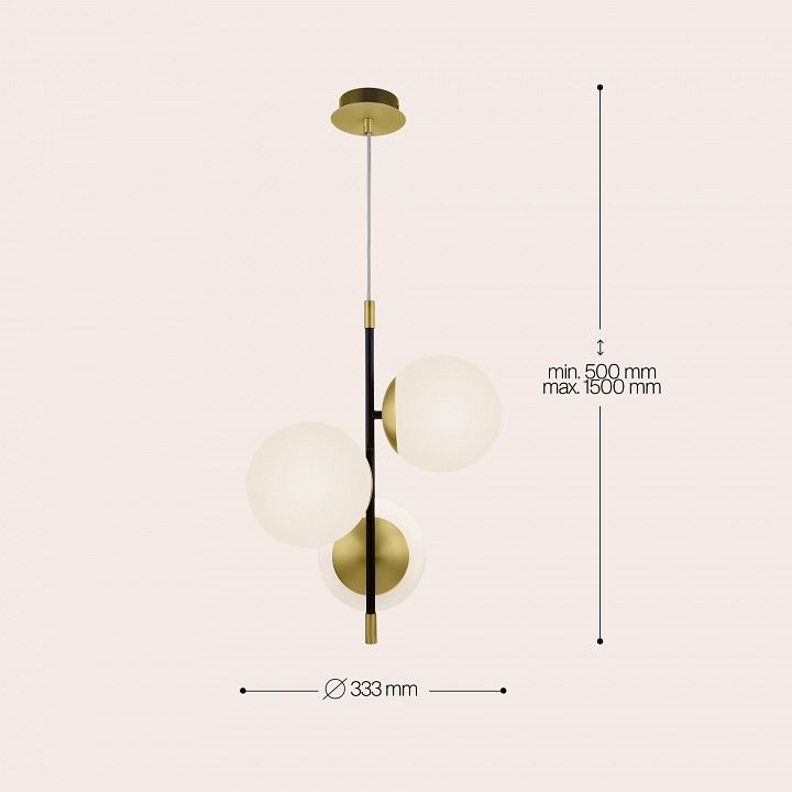 Подвесная люстра Maytoni Ностальгия MOD048PL-03G