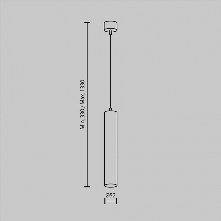Подвесной светильник Maytoni Technical Focus LED P072PL-L12W4K-BS