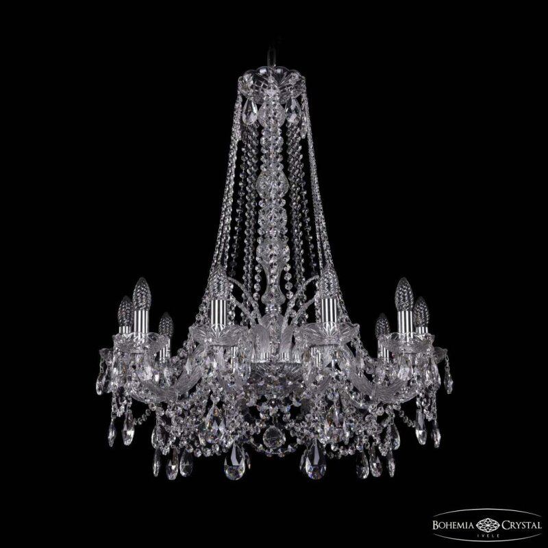 Подвесная люстра Bohemia Ivele Crystal 1411 1411/10/240/h-83 Ni