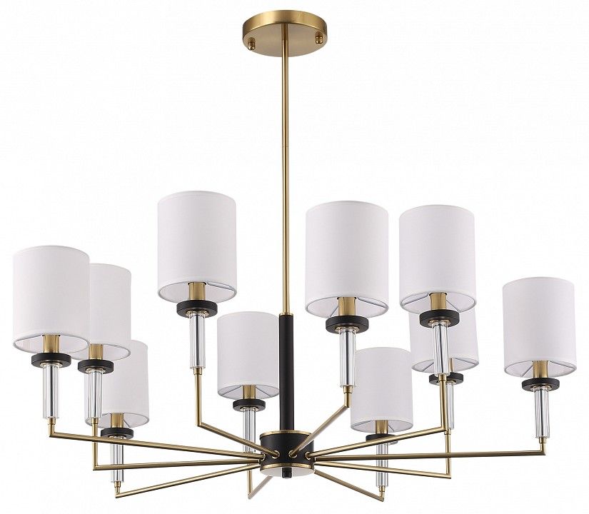 Люстра на штанге ST-Luce BLACK+BRASS SL1404.303.10