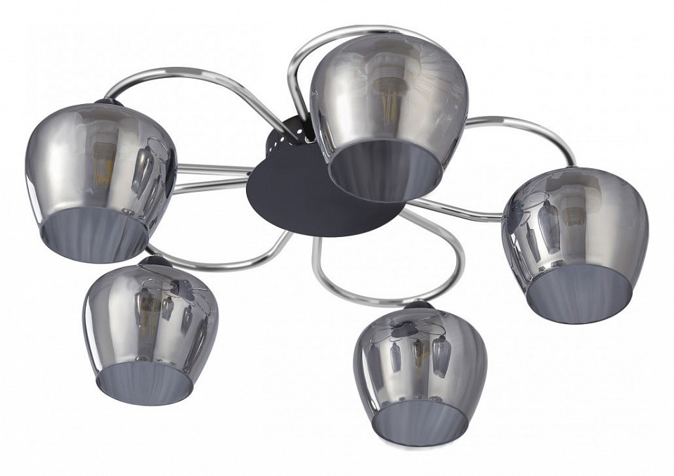 Потолочная люстра Arte Milano AMALFI-321508 321508/5 CR+BK