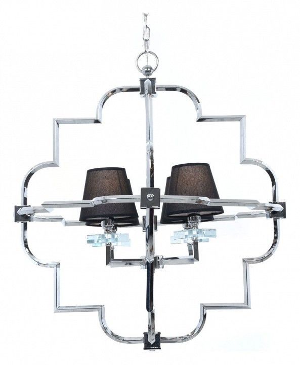 Подвесная люстра LUMINA DECO Baltimore LDP 8020-4 CHR+BK