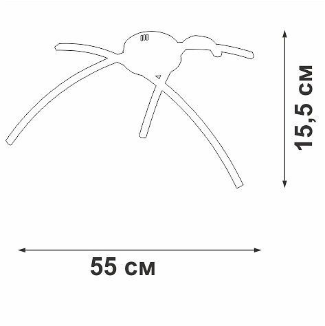 Потолочная люстра Vitaluce V2709 V2709-8/3PL