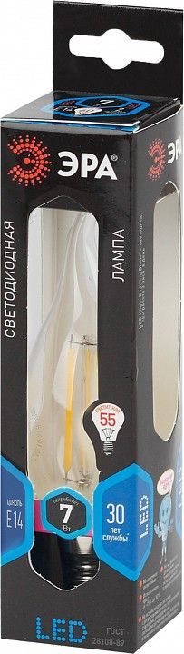 Лампа светодиодная Эра F-LED E14 7Вт 4000K F-LED BXS-7W-840-E14